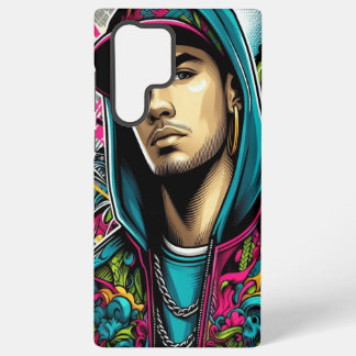 Funda Para Samsung Galaxy S22 Ultra Audaz Graffiti Vibes: Retrato de arte callejero de