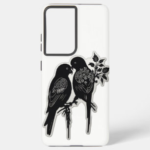 Funda Para Samsung Galaxy S21 Ultra Aves amorosas