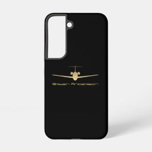 Funda Para Samsung Galaxy S22 Avión Gold Jet