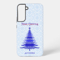 Azul de árbol de Navidad moderno personalizado