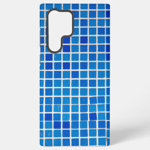 Funda Para Samsung Galaxy S22 Ultra Azulejo Mosaico Azul