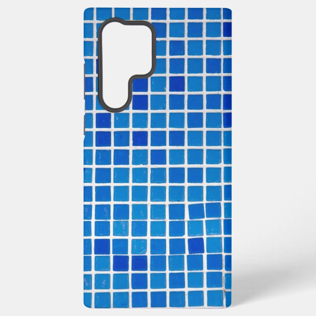 Funda Para Samsung Galaxy Azulejo Mosaico Azul (Reverso )