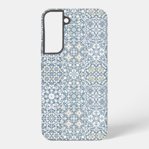 Funda Para Samsung Galaxy S22+ Azulejos Mediterráneos, Marroquíes, Mayólica, Azul