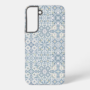 Funda Para Samsung Galaxy S22+ Azulejos Mediterráneos, Marroquíes, Mayólica, Azul