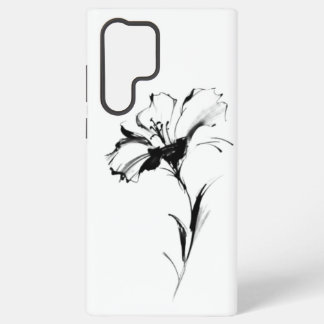 Funda Para Samsung Galaxy S22 Ultra B&W Flower