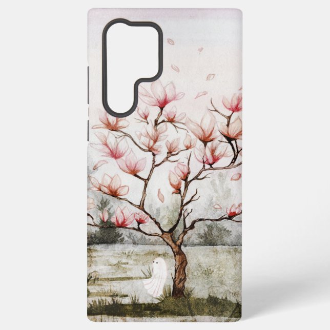 Funda Para Samsung Galaxy Bajo el árbol de la magnolia (Reverso )