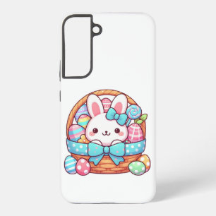 Funda Para Samsung Galaxy S22+ Bakset de conejo de Pascua