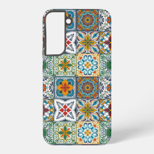 Funda Para Samsung Galaxy S22+ Baldosas inspiradas por Talavera
