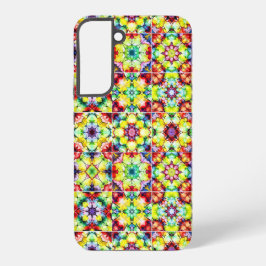Funda Para Samsung Galaxy S22+ Baldosas mediterráneas, mosaicos de tinta de alcoh