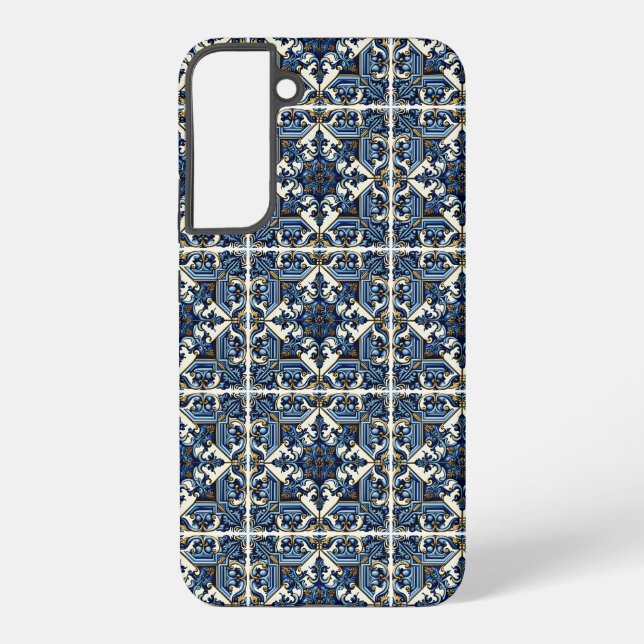 Funda Para Samsung Galaxy Baldosas mediterráneas, portuguesas, azulejo, mall (Reverso )