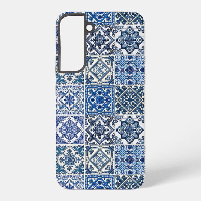 Funda Para Samsung Galaxy Baldosas mediterráneas, portuguesas, azulejo, mall (Reverso )