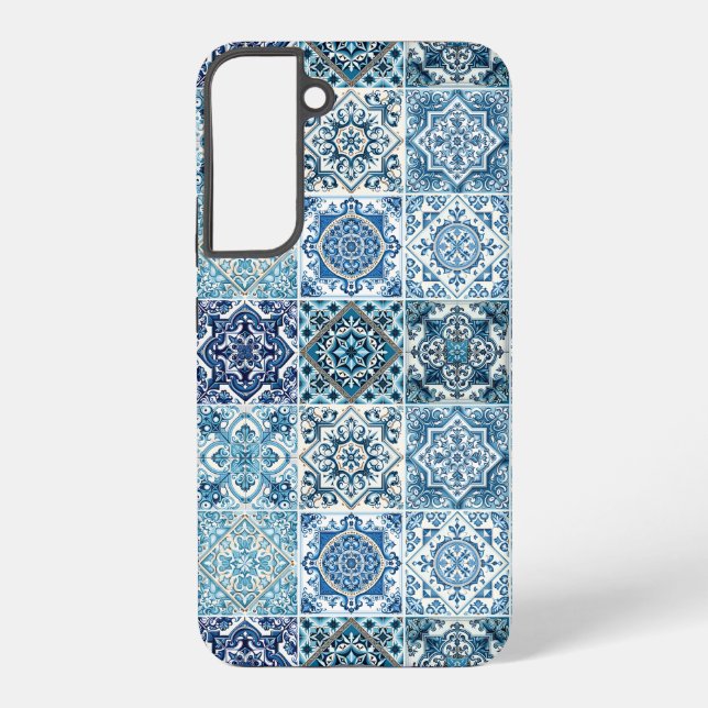 Funda Para Samsung Galaxy Baldosas mediterráneas, portuguesas, azulejo, mall (Reverso )