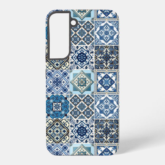 Funda Para Samsung Galaxy Baldosas mediterráneas, portuguesas, azulejo, mall (Reverso )