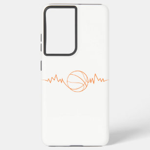 Funda Para Samsung Galaxy S21 Ultra Baloncesto Heartbeat Diseño Guay Regalo para Depor