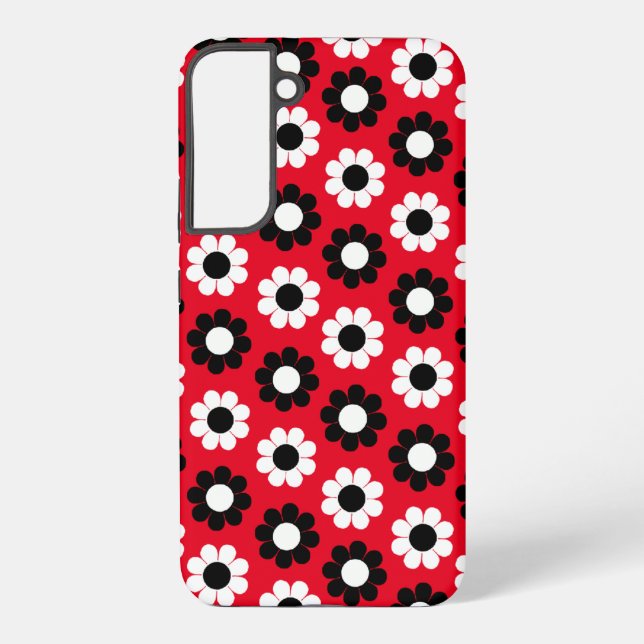 Funda Para Samsung Galaxy Banda de alimentación de flor (Reverso )