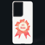 Funda Para Samsung Galaxy S21 Ultra Banda ganadora del premio Gratitude Número Uno Mom<br><div class="desc">Presente en Guay para la cinta ganadora del Día de la Madre con tipografía #1 Mom</div>