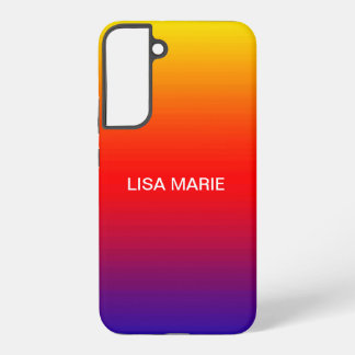 Funda Para Samsung Galaxy S22+ Bandas ampolladas Naranja amarillo Rojo Azul Añadi