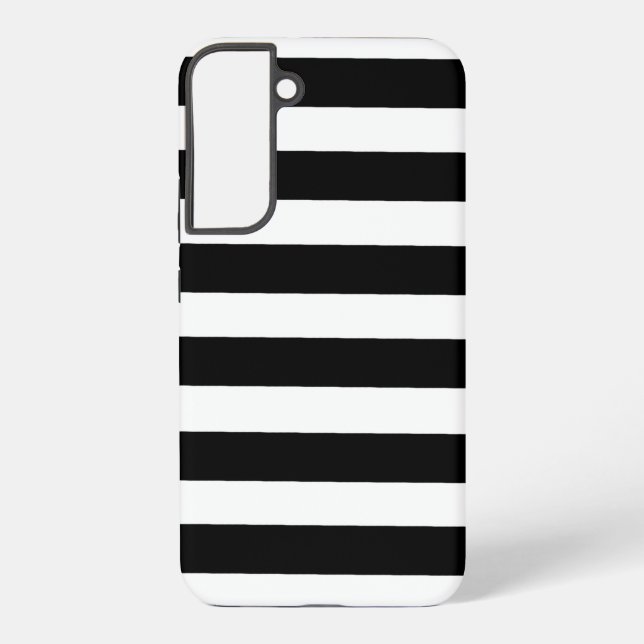 Funda Para Samsung Galaxy Bandas negras y blancas (Reverso )