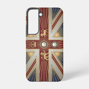 Funda Para Samsung Galaxy S22 Bandera con patrimonio Art Deco   Reino Unido   Vi