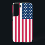 Funda Para Samsung Galaxy S22  Bandera de Estados Unidos<br><div class="desc">Proteja su teléfono Samsung Galaxy con estilo con este funda de bandera de EE.UU. que presenta el icónico diseño de rayas y estrellas rojas, blancas y azules. Este funda duradero ofrece una protección confiable contra los arañazos, gotas y el uso diario mientras exhibe su orgullo estadounidense. Diseñado para adaptarse perfectamente...</div>