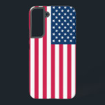 Funda Para Samsung Galaxy S22  Bandera de Estados Unidos<br><div class="desc">Proteja su teléfono Samsung Galaxy con estilo con este funda de bandera de EE.UU. que presenta el icónico diseño de rayas y estrellas rojas, blancas y azules. Este funda duradero ofrece una protección confiable contra los arañazos, gotas y el uso diario mientras exhibe su orgullo estadounidense. Diseñado para adaptarse perfectamente...</div>