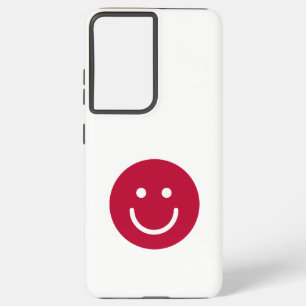 Funda Para Samsung Galaxy S21 Ultra Bandera de Japón con cara sonriente