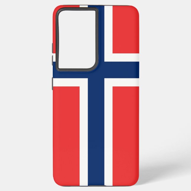 Funda Para Samsung Galaxy Bandera de Noruega ultraFunda Samsung Galaxy S21 (Reverso )