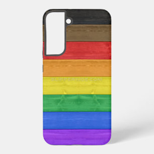 Funda Para Samsung Galaxy S22+ Bandera de orgullo gay inclusiva de SlipperyJoe's
