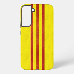 Funda Para Samsung Galaxy S22+ Bandera de Vietnam del Sur con Grunge Ligero