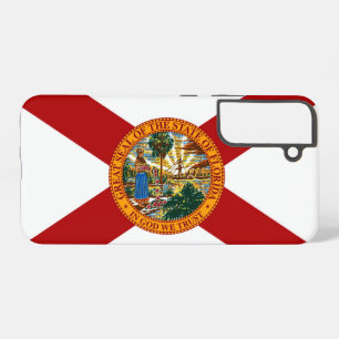 Funda Para Samsung Galaxy S22+ Bandera del estado de Florida Gran sello de Florid
