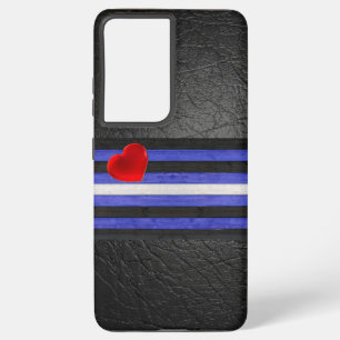Funda Para Samsung Galaxy S21 Ultra Bandera del Orgullo Gay de SlipperyJoe negro real