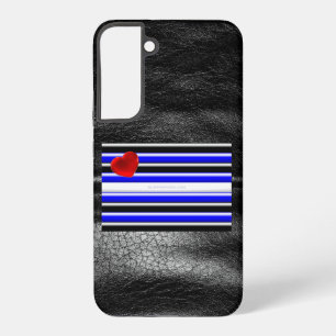 Funda Para Samsung Galaxy S22+ Bandera del Orgullo Gay de SlipperyJoe negro real
