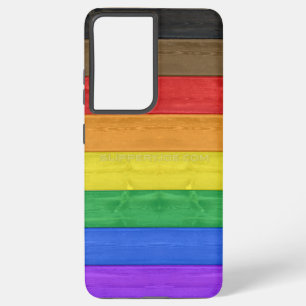 Funda Para Samsung Galaxy S21 Ultra Bandera del orgullo gay inclusiva de SlipperyJoe, 