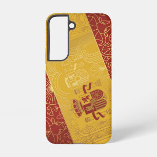 Funda Para Samsung Galaxy S22 Bandera del patrimonio Art Deco España II Clásic