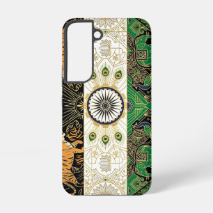 Funda Para Samsung Galaxy S22 Bandera del Patrimonio Art Déco   India   Diseño d