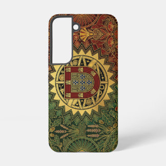 Funda Para Samsung Galaxy S22 Bandera del Patrimonio Art Déco | Portugal | Diseñ