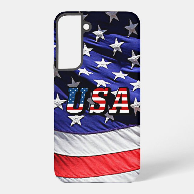 Funda Para Samsung Galaxy Bandera estadounidense de Estados Unidos (Reverso )