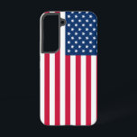 Funda Para Samsung Galaxy S22 Bandera estadounidense Patriótica<br><div class="desc">Bandera de Estados Unidos Samsung Galaxy Fundas o estuches para iPhone - Estados Unidos de América - Bandera - Patriótico - Día de la Independencia - 4 de julio - Personalizable - Elegir / Añadir su texto único / color / imagen - Hacer su regalo especial - Redimensionar y mover...</div>