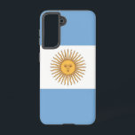 Funda Para Samsung Galaxy S21 Bandera Funda Samsung Galaxy S21 de Argentina<br><div class="desc">Transforme su Samsung Galaxy S21 en un símbolo de orgullo argentino con nuestra exclusiva portada con la bandera de Argentina! Esta portada, elaborada con meticulosa atención a los detalles, muestra con orgullo el icónico diseño de la bandera argentina. La bandera tiene tres rayas horizontales de azul claro y blanco, con...</div>