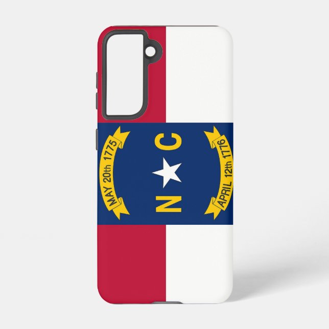 Funda Para Samsung Galaxy Bandera Funda Samsung Galaxy S21 de Carolina del N (Reverso )