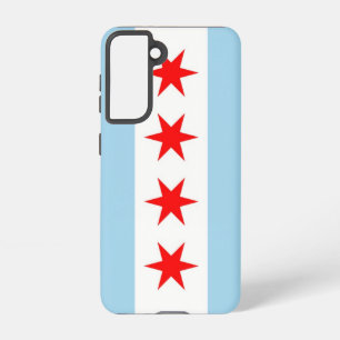 Funda Para Samsung Galaxy S21 Bandera Funda Samsung Galaxy S21 de Chicago, EE.UU