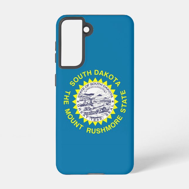 Funda Para Samsung Galaxy Bandera Funda Samsung Galaxy S21 de Dakota del Sur (Reverso )