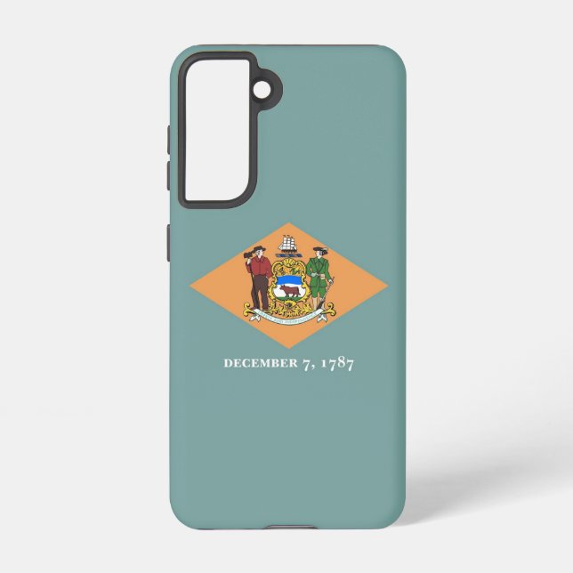 Funda Para Samsung Galaxy Bandera Funda Samsung Galaxy S21 de Delaware, EE.U (Reverso )