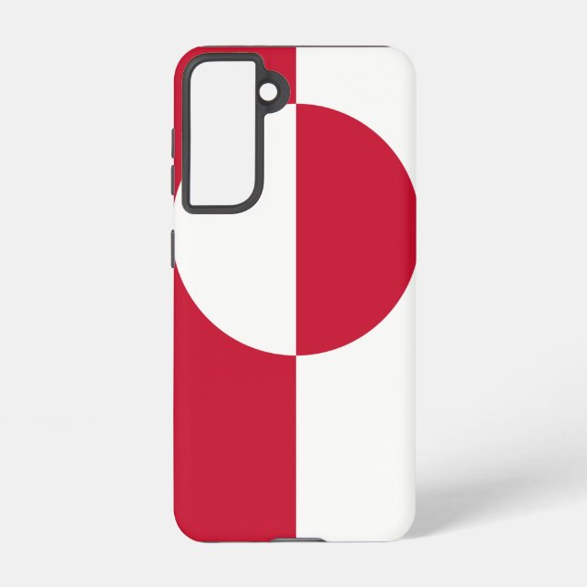 Funda Para Samsung Galaxy Bandera Funda Samsung Galaxy S21 de Groenlandia (Reverso )