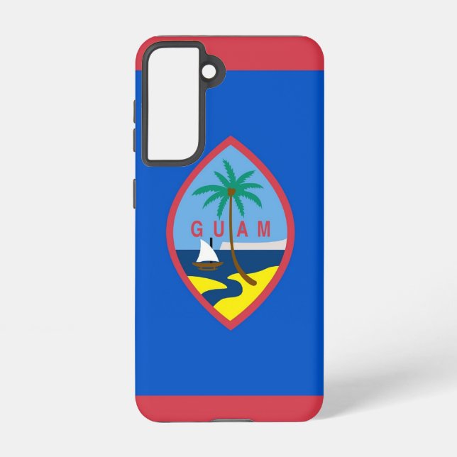 Funda Para Samsung Galaxy Bandera Funda Samsung Galaxy S21 de Guam, EE.UU. (Reverso )