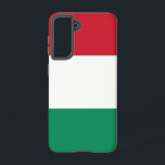 Funda Para Samsung Galaxy S21 Bandera Funda Samsung Galaxy S21 de Hungría<br><div class="desc">¡Transforme su Samsung Galaxy S21 en un símbolo de orgullo húngaro con nuestra exclusiva portada con la bandera de Hungría! Esta portada, elaborada con meticulosa atención a los detalles, celebra el rico patrimonio cultural de Hungría. El diseño muestra orgullosamente el icónico patrón tricolor de rayas horizontales rojas, blancas y verdes,...</div>