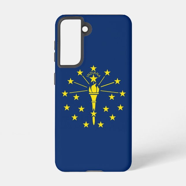 Funda Para Samsung Galaxy Bandera Funda Samsung Galaxy S21 de Indiana, EE.UU (Reverso )