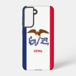 Funda Para Samsung Galaxy S21 Bandera Funda Samsung Galaxy S21 de Iowa, EE.UU.