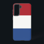 Funda Para Samsung Galaxy S21 Bandera Funda Samsung Galaxy S21 de los Países Baj<br><div class="desc">Presentamos nuestra portada Samsung Galaxy S21 con la bandera de los Países Bajos, diseñada para combinar la protección con una celebración del patrimonio holandés. Esta portada, elaborada con meticulosa atención a los detalles, muestra orgullosamente la icónica tricolor de rojo, blanco y azul, que simboliza la historia, la cultura y la...</div>