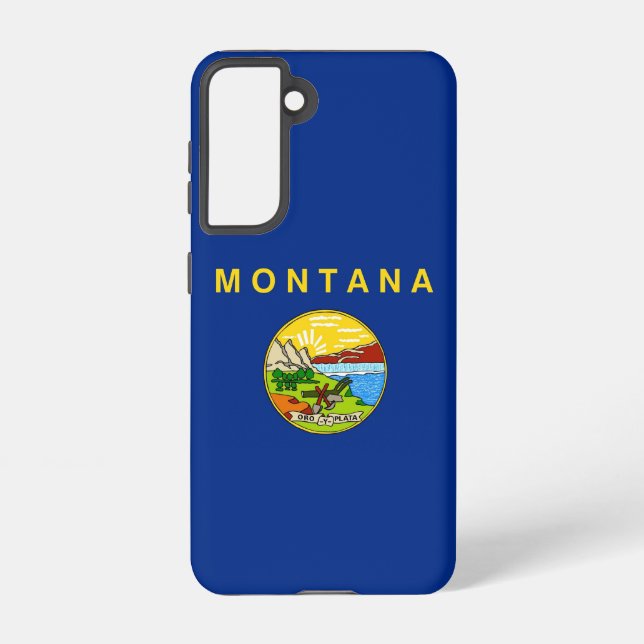 Funda Para Samsung Galaxy Bandera Funda Samsung Galaxy S21 de Montana (Reverso )